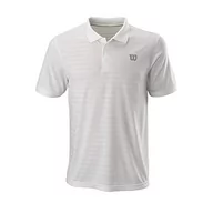 Koszulki męskie - Wilson Męska koszulka polo, STRIPE POLO biały biały XL - miniaturka - grafika 1