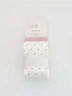 Buciki dla niemowląt - Reserved - Rajstopy 2 pack - brudny róż - miniaturka - grafika 1