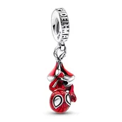 Wisiorki - Zawieszka Charms SREBRO 925 Koralik Marvel Spider Man - miniaturka - grafika 1
