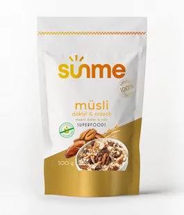 Musli bezglutenowe orzechowo-daktylowe 500 g - Płatki śniadaniowe i musli - miniaturka - grafika 1