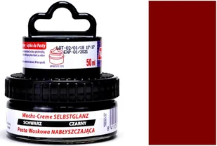 BORDOWA Pasta do butów ze skóry licowej WOSK Krem do obuwia APLIKATOR 50 ml - Środki do obuwia i ubrań - miniaturka - grafika 1