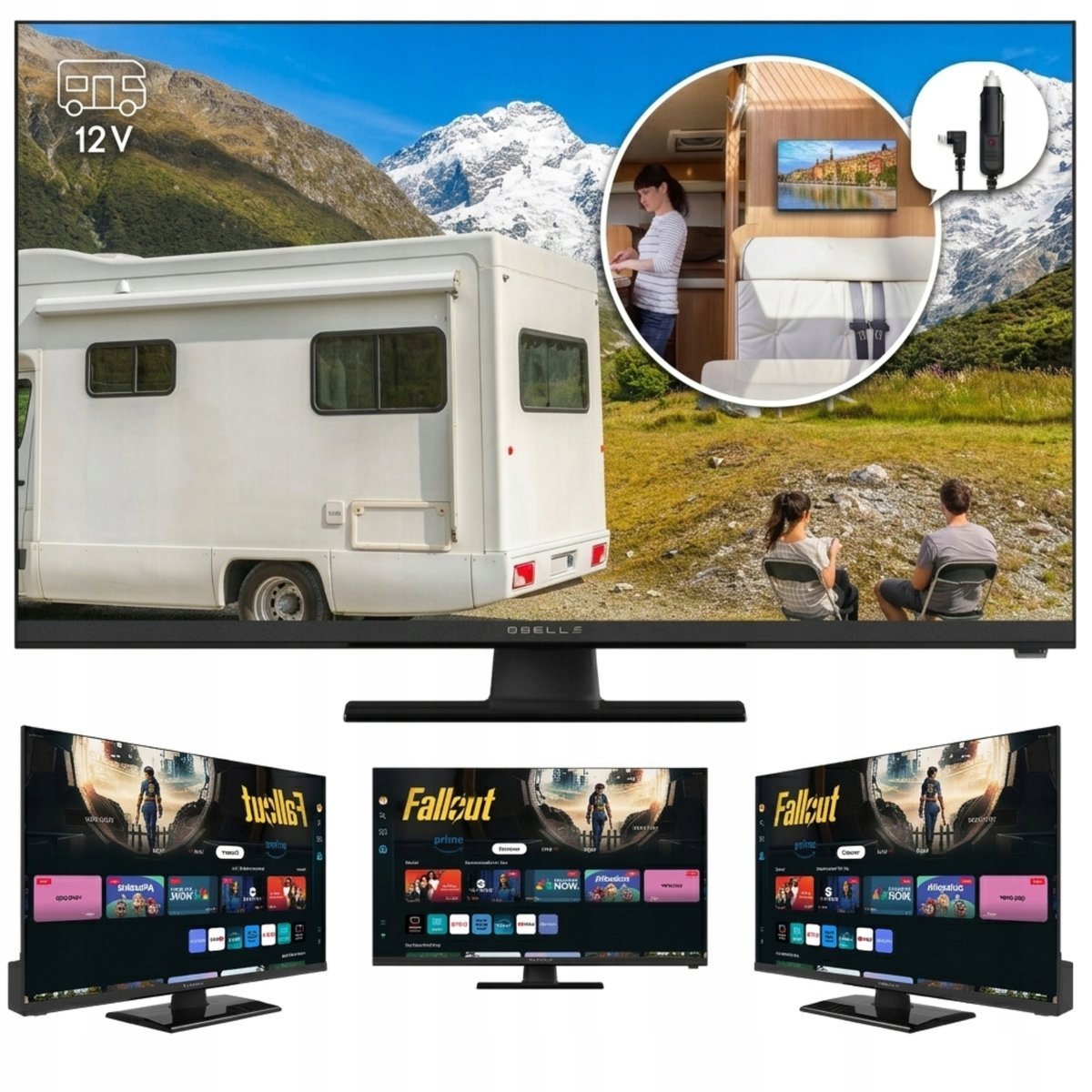 Q.Bell 12V SMART TV LED 24 QT24HTF8A12V Tizen OS DVBT2
