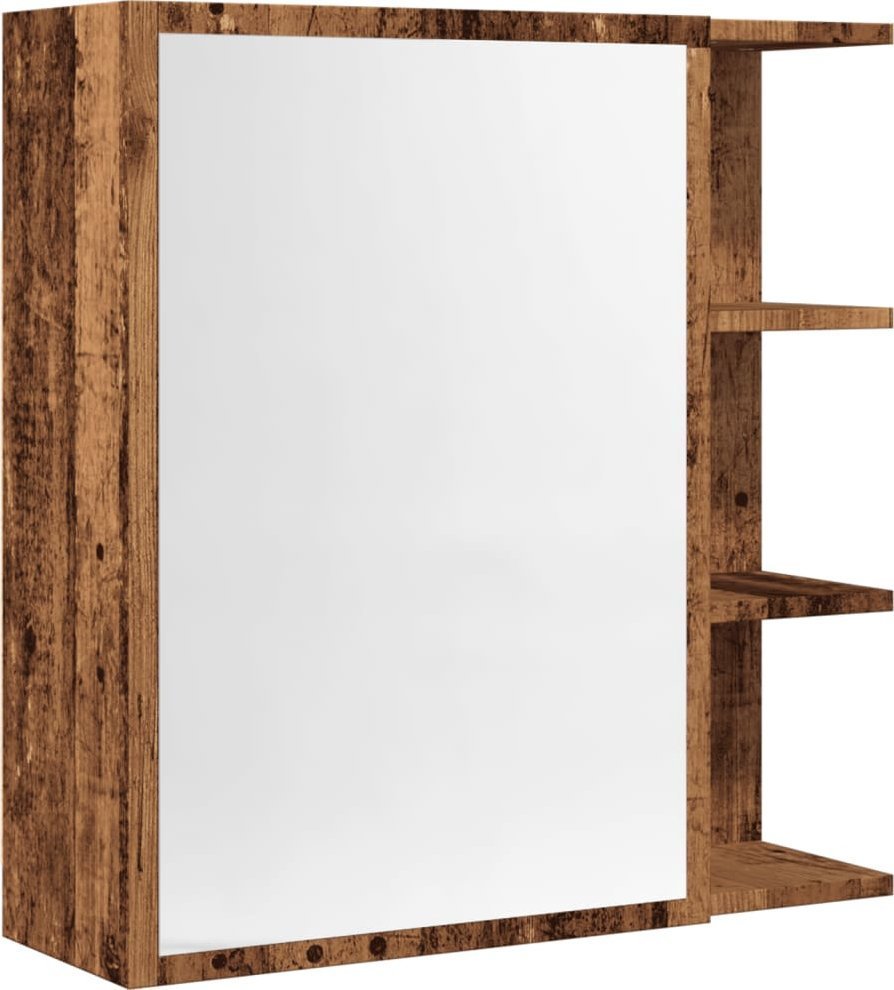 Szafka z lustrem, stare drewno, 62,5x20,5x64 cm