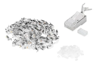 Digitus Wtyczka modułowa do kabli okrągłych, CAT 6A, ekranowana - 100 szt. AK-219604-100 - Adaptery i przejściówki - miniaturka - grafika 1