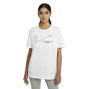 Nike Damska koszulka W NSW Tee Boy Swoosh - Koszulki i topy damskie - miniaturka - grafika 1