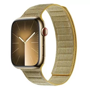 Pasek CRONG Melange do Apple Watch 4/5/6/7/8/9/SE/SE 2/SE 2022 (38/40/41mm) Żółty - Akcesoria do smartwatchy - miniaturka - grafika 1