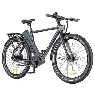 Elektryczny rower miejski ENGWEP P275 Pro 250W z silnikiem położonym centralnie, maks. zasięg 260km - Czarny - Rowery elektryczne - miniaturka - grafika 1