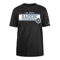 Koszulki męskie - New Era Unisex NFL regularna koszulka z atramentem o wysokiej gęstości nadruk z przodu grafika Las Vegas Raiders oryginalna koszulka w kolorze drużyny - miniaturka - grafika 1