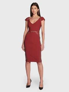 Sukienki - Marciano Guess Sukienka koktajlowa 3RGK22 6869Z Czerwony Slim Fit - grafika 1