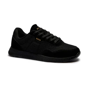 BOSS BLACK Sneakersy Titanium_Runn_mebisd z dodatkiem skóry - Moda i Uroda OUTLET - miniaturka - grafika 1