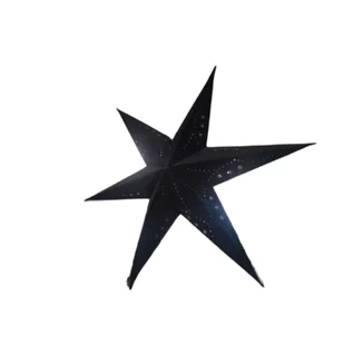 Gwiazda 10 LED 60 cm czarna - Oświetlenie świąteczne - miniaturka - grafika 1