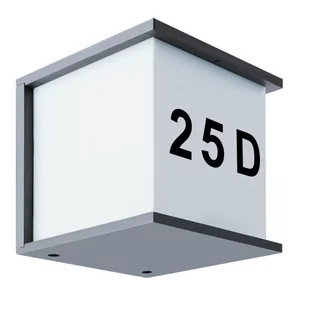 Ideus Struhm Kinkiet zewnętrzny z numerem domu MAXIM E27 03687 - Lampy ogrodowe - miniaturka - grafika 1