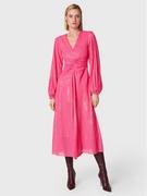 Sukienki - ROTATE Sukienka koktajlowa Sequins RT1959 Różowy Regular Fit - miniaturka - grafika 1