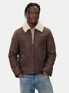 Kurtki męskie - Aeronautica Militare Kurtka skórzana 252PN0960UPL00304 Brązowy Regular Fit - miniaturka - grafika 1