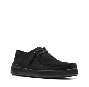 Clarks Court Lite Wally [black suede] - rozmiar 41.5 - Półbuty męskie - miniaturka - grafika 1