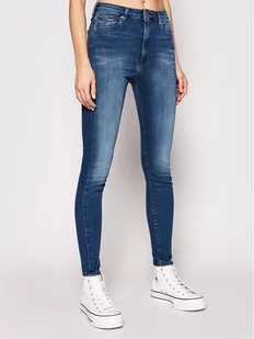 Tommy Jeans Jeansy Sylvia DW0DW09215 Niebieski Super Skinny Fit - Spodnie damskie - miniaturka - grafika 1