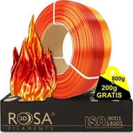 Filamenty i akcesoria do drukarek 3D - ROSA3D Filament ROSA3D ReFill PLA Rainbow Silk Fire 1,75mm 800g + 200g GRATIS - miniaturka - grafika 1