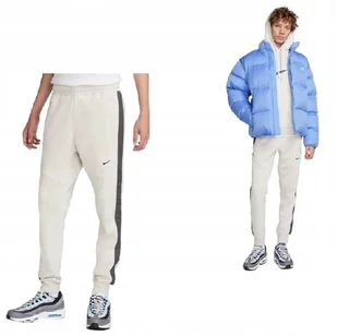 SPODNIE MĘSKIE SPORTOWE NIKE FLEECE JOGGER - Dresy męskie - miniaturka - grafika 1