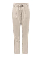 Spodnie damskie - ONLY Spodnie w kolorze beżowym - miniaturka - grafika 1