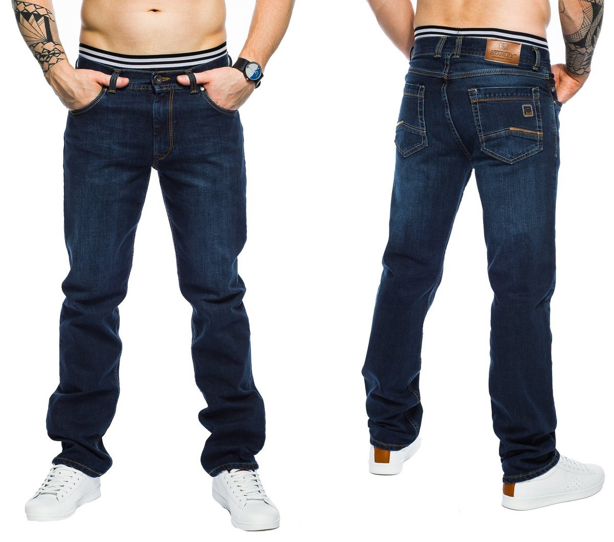 SPODNIE MĘSKIE STANLEY JEANS - 400/139 - 92cm L32