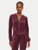 Bluzy damskie - Juicy Couture Bluza Robyn JCSEBJ007 Bordowy Slim Fit - miniaturka - grafika 1
