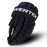 Hokej - Rękawice hokejowe POWERTEK  V5.0 Black Senior 14 cali - miniaturka - grafika 1