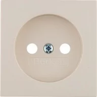 Gniazdka elektryczne - Hager Polo B.Kwadrat Płytka czołowa gniazda b/u kremowy 3961038992 3961038992 - miniaturka - grafika 1