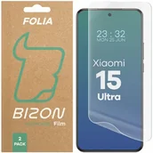 Folie ochronne do telefonów - Bizon Folia hydrożelowa na ekran Glass Hydrogel Front do Xiaomi 15 Ultra, 2 sztuki - miniaturka - grafika 1