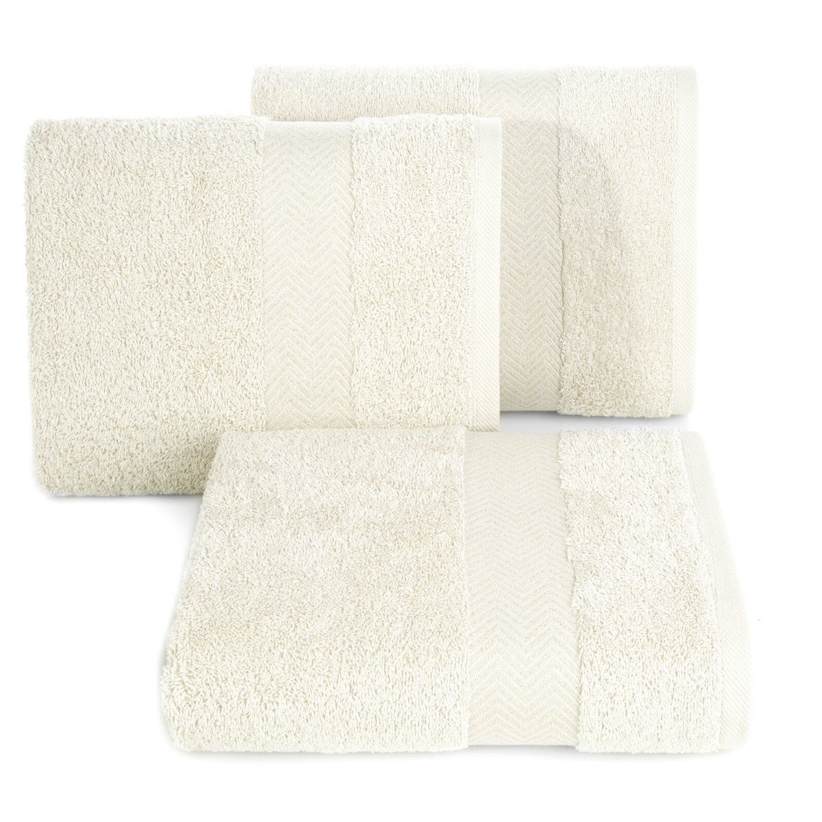 Ręcznik 50x90 cm kremowy bawełna frotte wygodny komfort