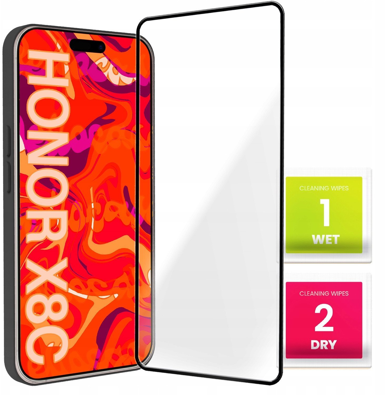 Szkło Hartowane do Honor X8C 4G Pełne 5D, Ochronne, Szkiełko, Szybka 9H