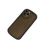 Etui i futerały do telefonów - GUIDE COMB Silikonowe etui na telefon iPhone 12 Pro, ulepszone [ochrona aparatu] Etui na telefon komórkowy z miękką wyściółką z mikrofibry, ochrona przed zarysowaniami, 15 cm, czarne - miniaturka - grafika 1