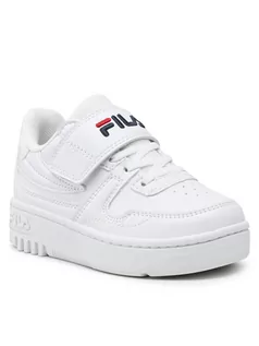 Buty dla dziewczynek - Fila Sneakersy Fxventuno Velcro Kids FFK0012.10004 Biały - grafika 1