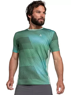 Koszulki sportowe męskie - Schöffel Koszulka funkcyjna "Ardal" w kolorze zielonym - grafika 1