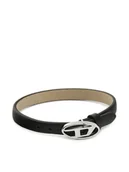 Bransolety męskie - Diesel Bransoletka D Logo DX1516040 Czarny - miniaturka - grafika 1