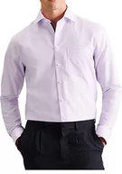 Koszule męskie - Seidensticker Męska koszula z długim rękawem, regularny krój, fioletowa, 46, liliowy, 46 - miniaturka - grafika 1