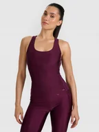 Koszulki i topy damskie - 4F T-shirt Koszulka damska Fioletowy XL - miniaturka - grafika 1