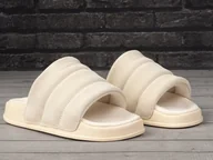Kapcie damskie - Adidas klapki kapcie damskie ADILETTE ESSENTIAL W SKÓRA rozmiar 39 - miniaturka - grafika 1