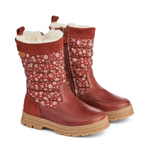 Wheat Koa Tex-buty dziecięce z zamkiem błyskawicznym, Unisex, oddychające, wodoodporne, śnieg, 2072 Czerwony, 25 EU, 2072 Czerwony, 25 EU