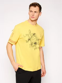 Koszulki męskie - Puma T-Shirt MICHAEL LAU 2Sho Tee 530361 Żółty Regular Fit - grafika 1