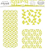 Scrapbooking - Szablon, trio geometryczne - miniaturka - grafika 1