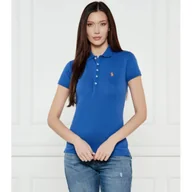 Koszulki i topy damskie - POLO RALPH LAUREN Polo JULIE Slim Fit pique - miniaturka - grafika 1