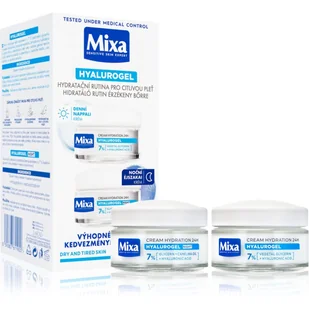 Mixa Hyalurogel Night Duo krem na noc krem do twarzy na dzień 2 x 50 ml dla kobiet - Kremy do twarzy - miniaturka - grafika 1