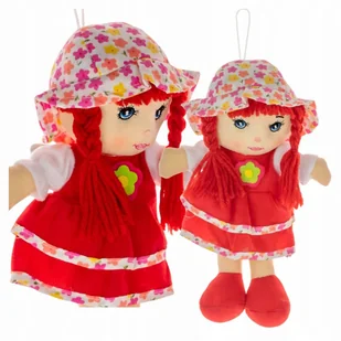 LALKA SZMACIANA INTERAKTYWNA PRZYTULANKA MÓWI I ŚPIEWA PO POLSKU CZERWONA - Lalki dla dziewczynek LALKA SZMACIANA INTERAKTYWNA PRZYTULANKA MÓWI I ŚPIEWA PO POLSKU CZERWONA - Lalki dla dziewczynek - miniaturka - grafika 1