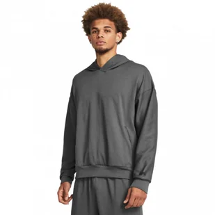 Meska bluza treningowa nierozpinana z kapturem Under Armour UA Journey Rib Hoodie - szara - UNDER ARMOUR - Bluzy sportowe męskie - miniaturka - grafika 1