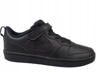 Buty trekkingowe dziecięce - Tenisówki Nike Model Court Borough Low 2 (psv) Kolor Czarny - miniaturka - grafika 1