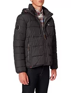 Kurtki męskie - Camel Active Męska Kurtka 420800, Czarna Czarny 09, Średnia Rozmiar: 98, Czarny Czarny 09, 58 - miniaturka - grafika 1