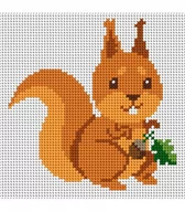 Pasmanteria - Ariadna, zestaw do haftu wiewióreczka - miniaturka - grafika 1