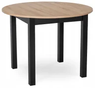 Stoły - Stół Rozkładany Okrągły Mały Do Jadalni Tani Drewniany Dąb Riviera Harry - miniaturka - grafika 1