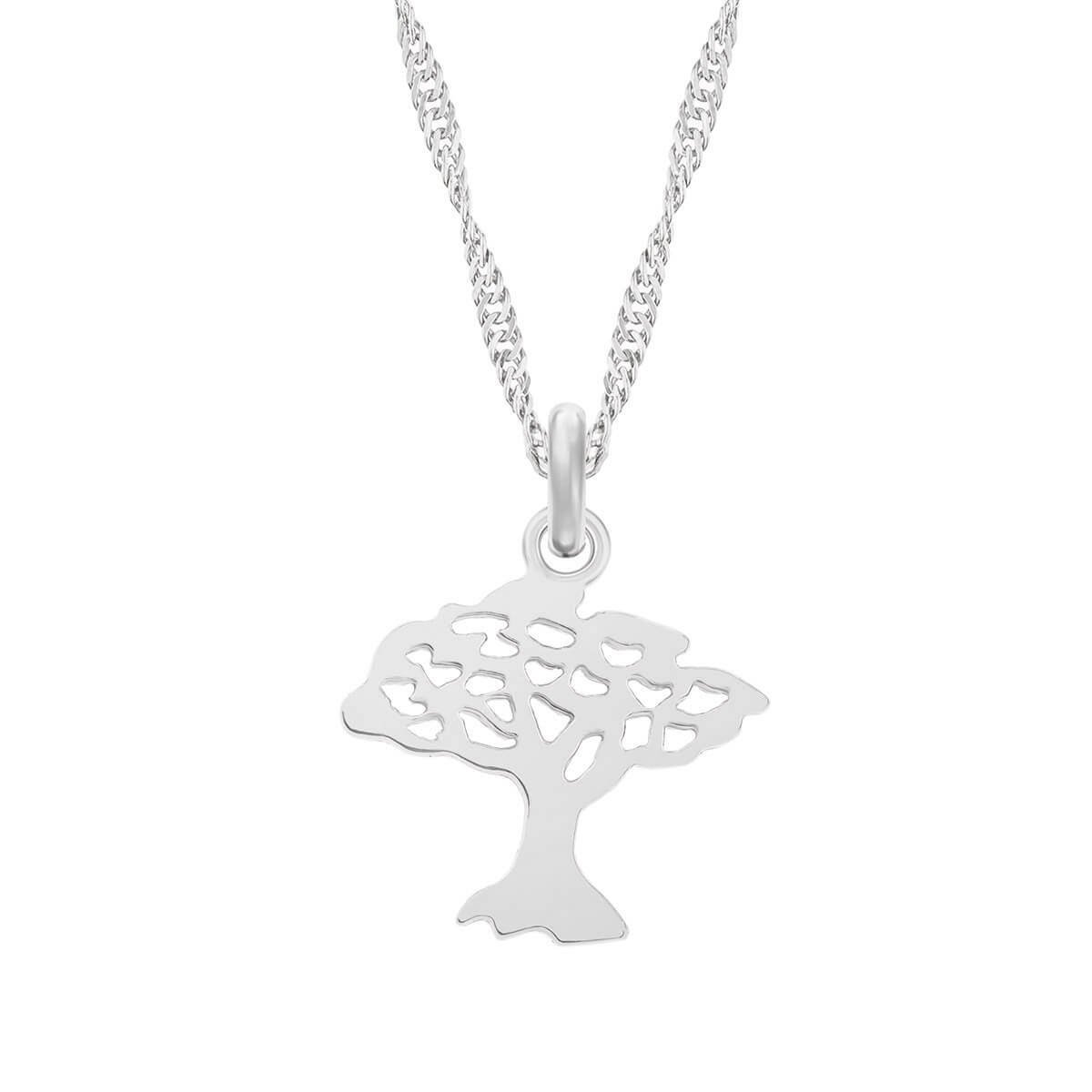 Wisiorek drzewko szczęścia srebrny