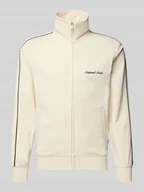 Bluzy męskie - Bluza rozpinana o kroju slim fit z wyhaftowanym logo Model 'Niagara' - miniaturka - grafika 1